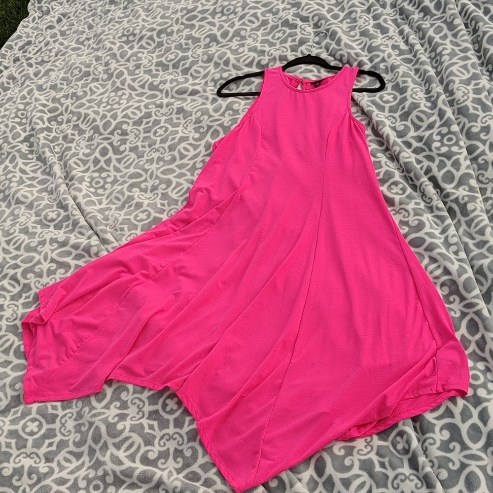 Neon pink dress